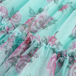 Baby Girls Blue Floral Dress