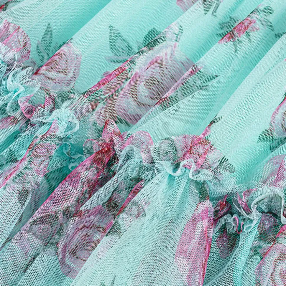 Baby Girls Blue Floral Dress