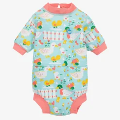 Baby Girls Blue Happy Nappy Wet Suit (UPF 50+)