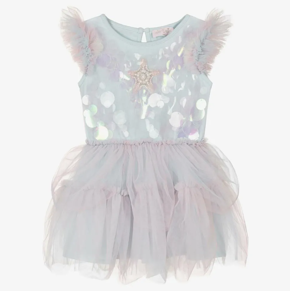 Baby Girls Blue Tulle Mermaid Costume