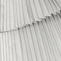 Baby Girls Glittery Silver Pleated Dress