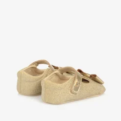 Baby Girls Gold Glitter Pre-Walker Shoes