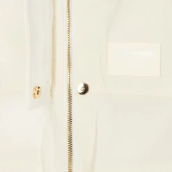 Baby Girls Ivory & Beige Check Jacket