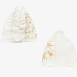 Baby Girls Ivory Cotton Blanket Gift Set