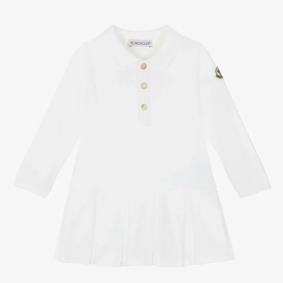 Baby Girls Ivory Cotton Piqué Dress