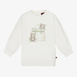 Baby Girls Ivory Cotton Sweatshirt