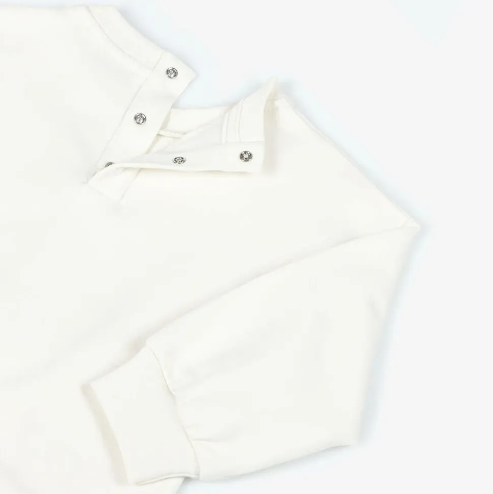 Baby Girls Ivory Cotton Sweatshirt