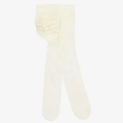 Baby Girls Ivory Lace Frill Tights