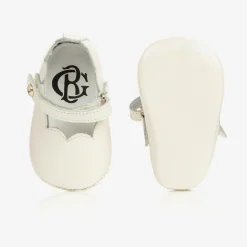 Baby Girls Ivory Leather Pre-Walker Shoes