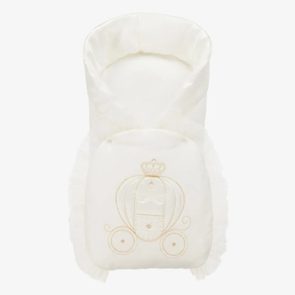 Baby Girls Ivory Padded Nest (63cm)