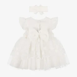 Baby Girls Ivory Tulle Dress Set