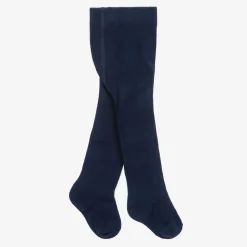 Baby Girls Navy Blue Knitted Tights