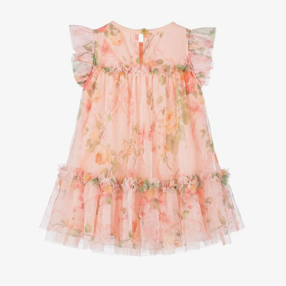 Baby Girls Pale Pink Floral Dress
