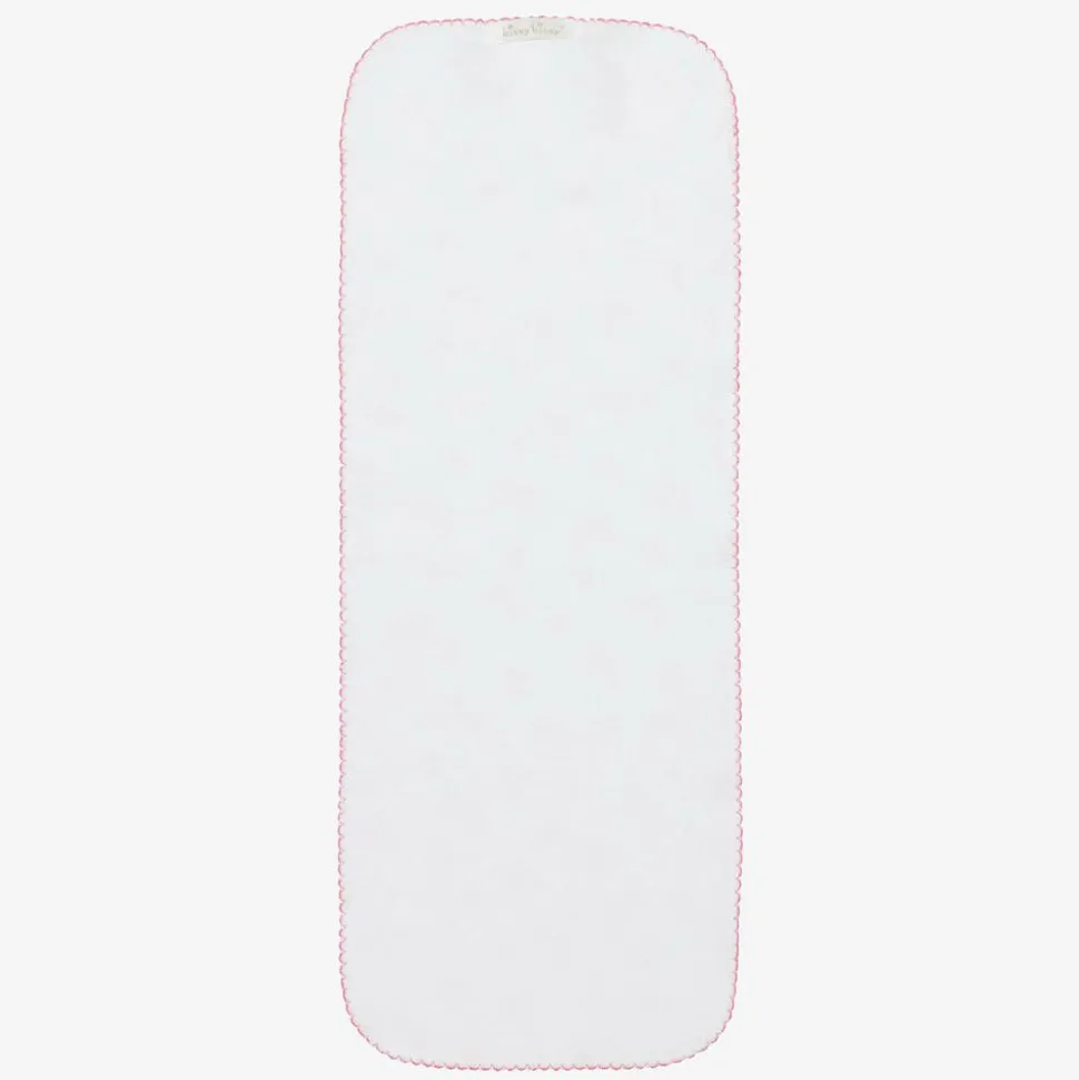 Baby Girls Pink Blooming Bows Cotton Burp Cloth (48cm)