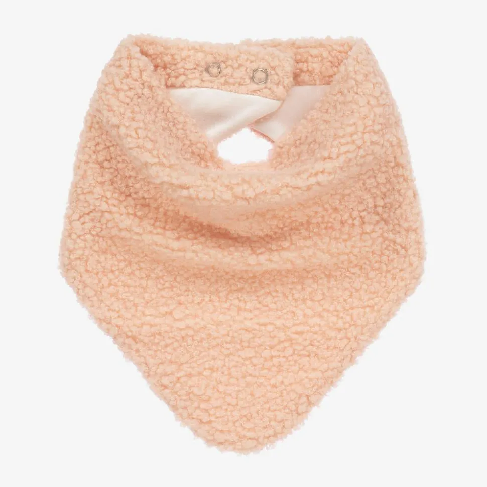 Baby Girls Pink Bouclé Scarf