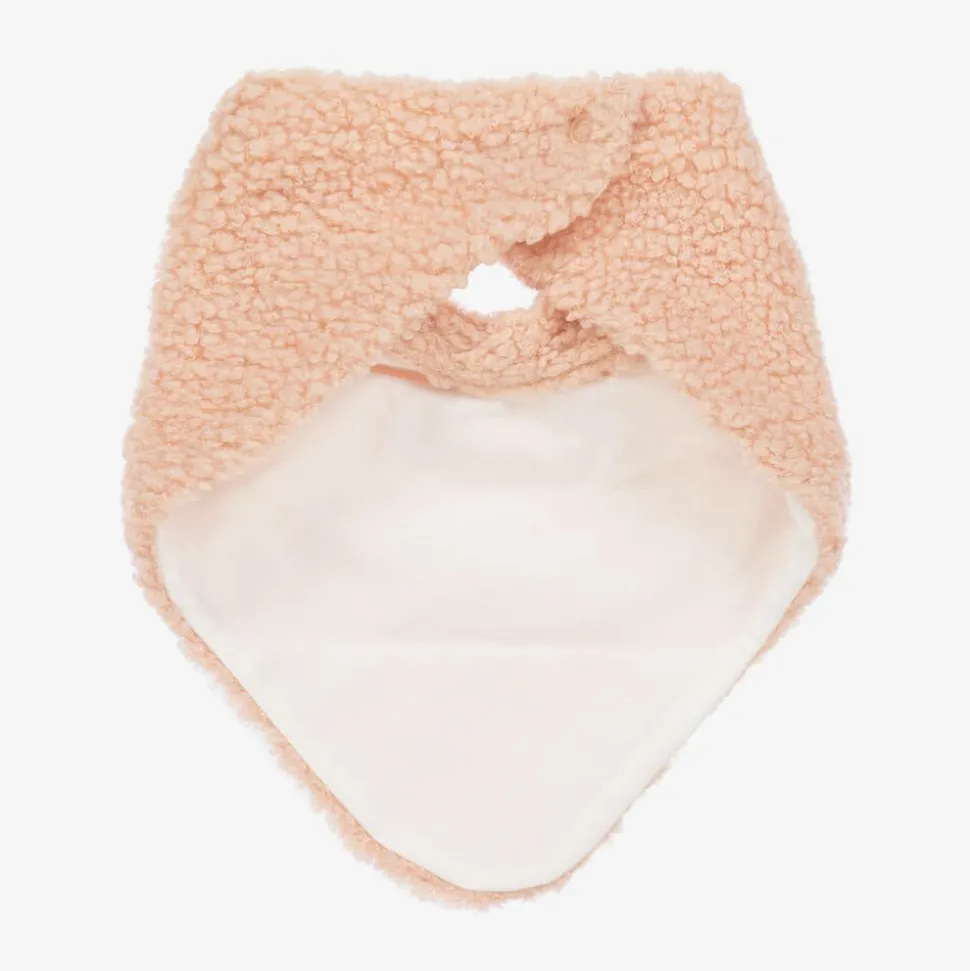 Baby Girls Pink Bouclé Scarf