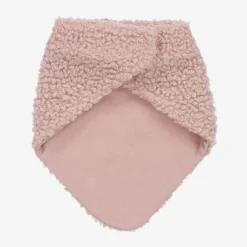 Baby Girls Pink Bouclé Scarf