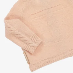 Baby Girls Pink Cashmere Trouser Set