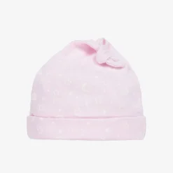 Baby Girls Pink Cotton Crescent Moonlight Hat