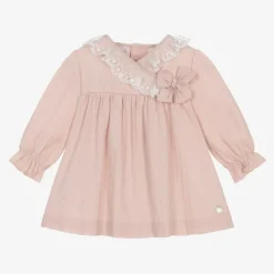 Baby Girls Pink Cotton Dress
