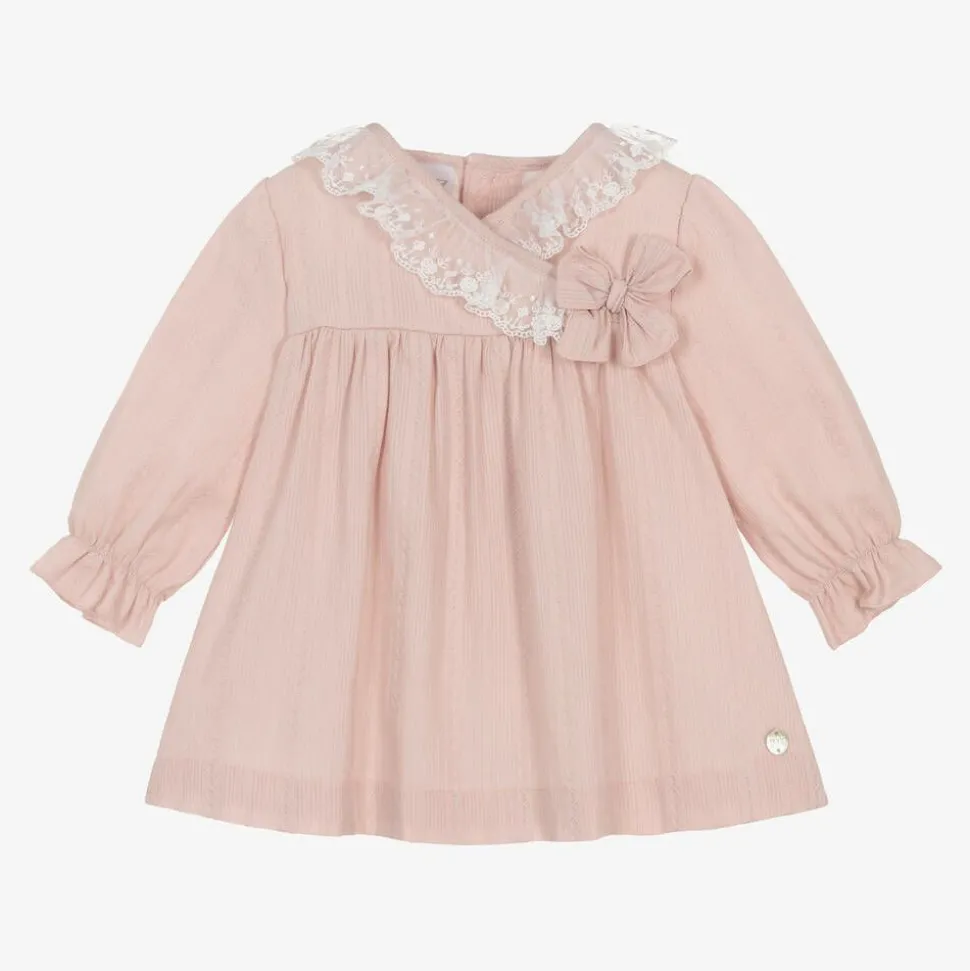 Baby Girls Pink Cotton Dress