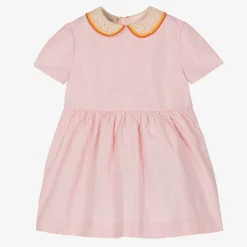 Baby Girls Pink Cotton Dress