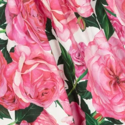 Baby Girls Pink Cotton Floral Dress