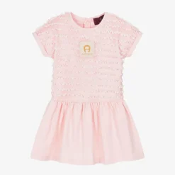 Baby Girls Pink Cotton Frilly Dress