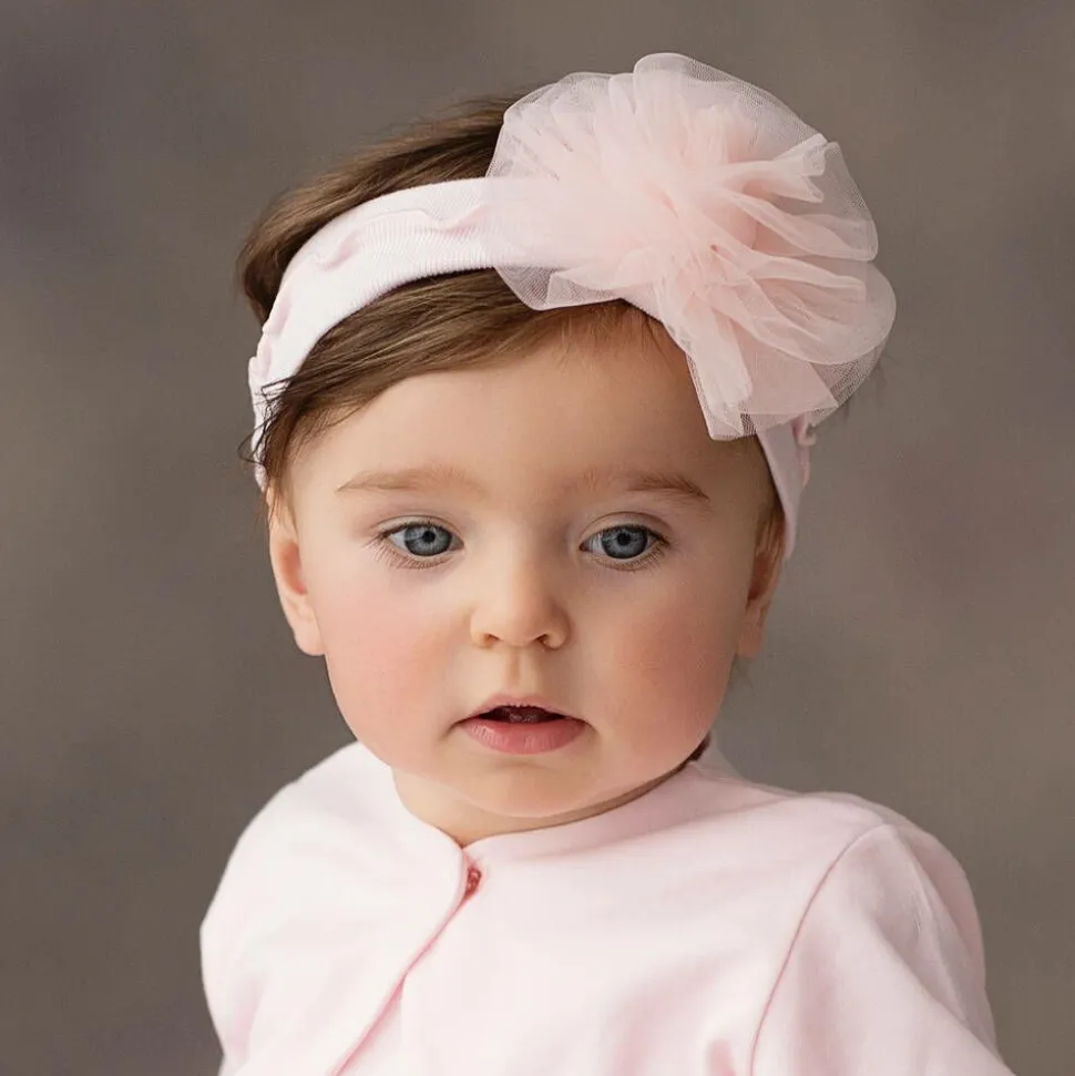 Baby Girls Pink Cotton Headband