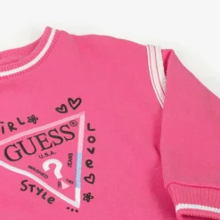 Baby Girls Pink Cotton Triangle Tracksuit