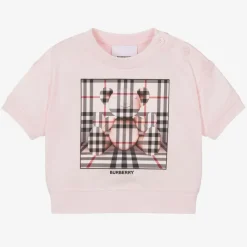 Baby Girls Pink Cotton T-Shirt
