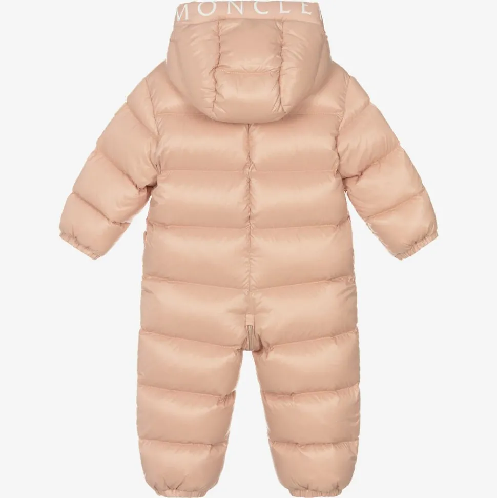 Baby Girls Pink Down Salongo Snowsuit