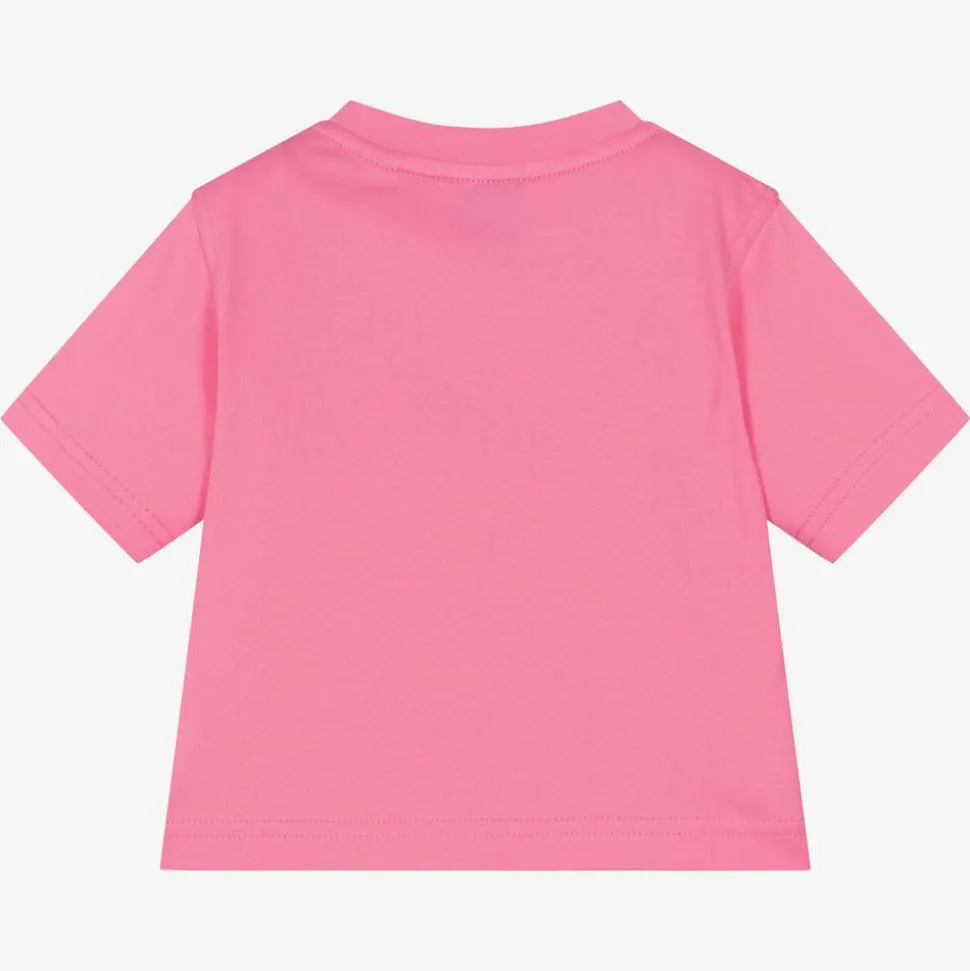 Baby Girls Pink Horseferry Cotton T-Shirt