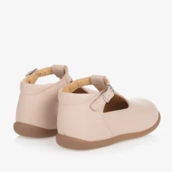 Baby Girls Pink Leather First Walker Shoes