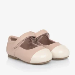Baby Girls Pink Leather Shoes