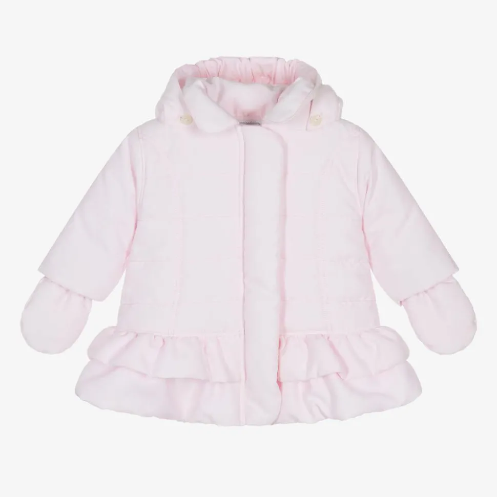Baby Girls Pink Padded Coat