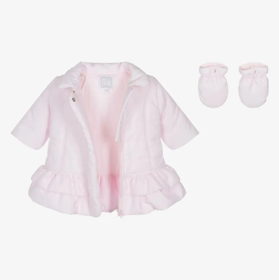 Baby Girls Pink Padded Coat