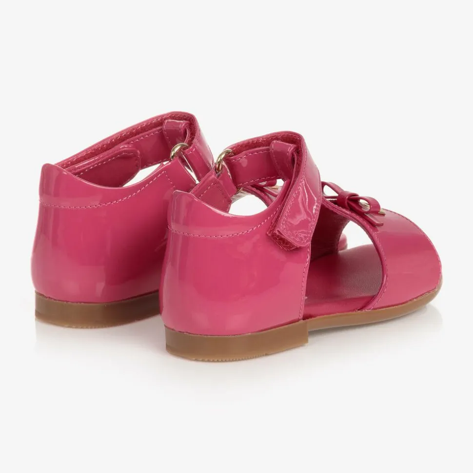 Baby Girls Pink Patent Leather Sandals