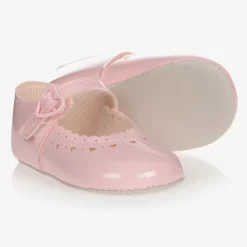 Baby Girls Pink Patent Pre-Walker Shoes