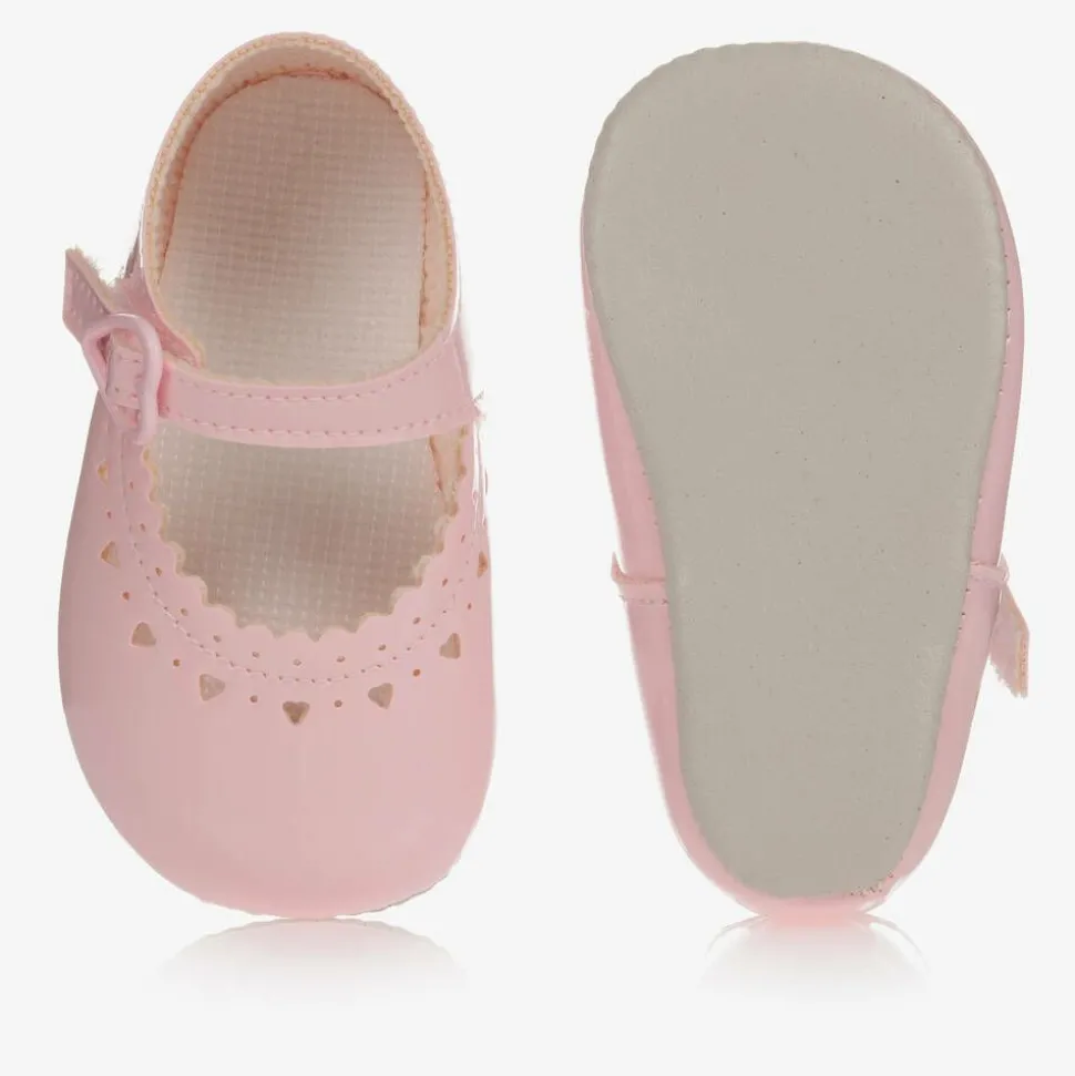 Baby Girls Pink Patent Pre-Walker Shoes