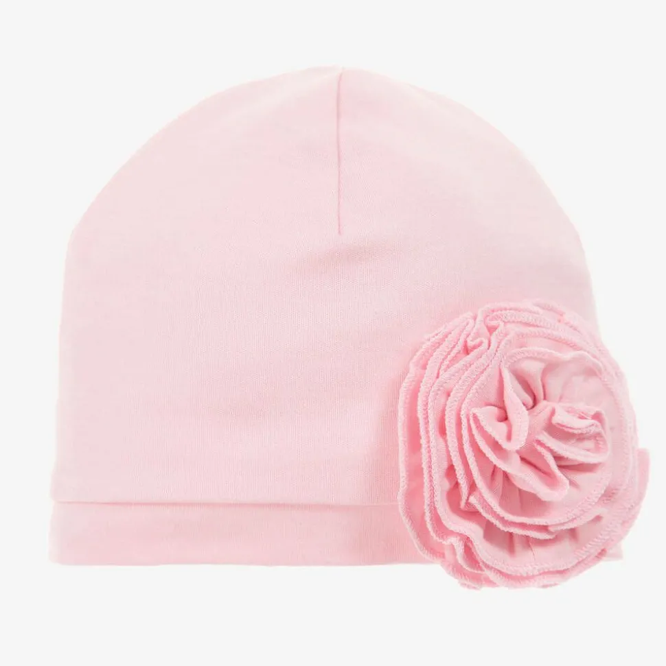 Baby Girls Pink Pima Cotton Hat
