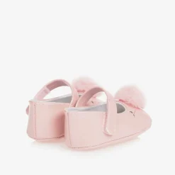 Baby Girls Pink Pom-Pom Pre-Walker Shoes