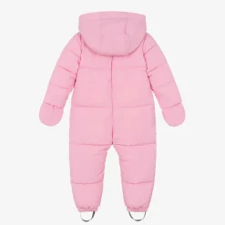 Baby Girls Pink Puffer Snowsuit
