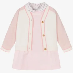 Baby Girls Pink Thomas Bear Dress Gift Set