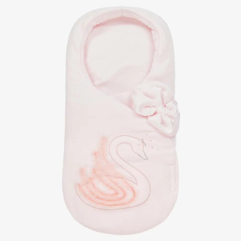Baby Girls Pink Velour Nest (69cm)