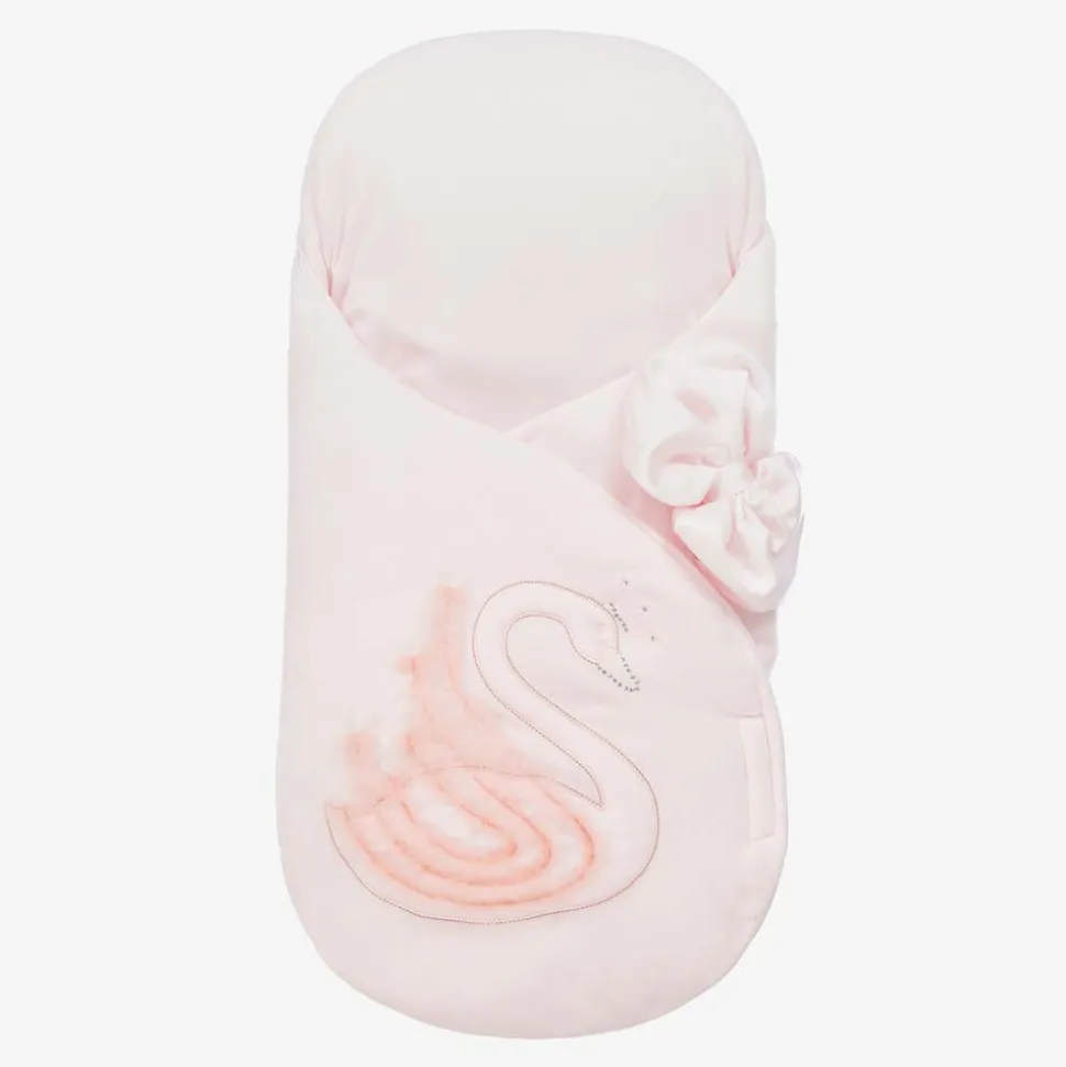 Baby Girls Pink Velour Nest (69cm)