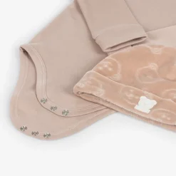 Baby Girls Pink Velour Trouser Set