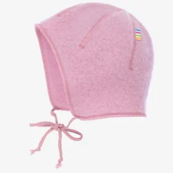Baby Girls Pink Wool Bonnet