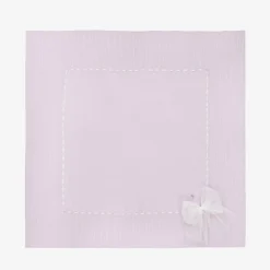Baby Girls Purple Tulle Bow Blanket (102cm)