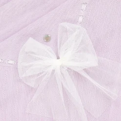 Baby Girls Purple Tulle Bow Blanket (102cm)